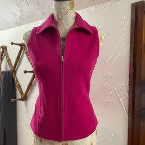 Pink Sleeveless Wool/Cashmere Vest